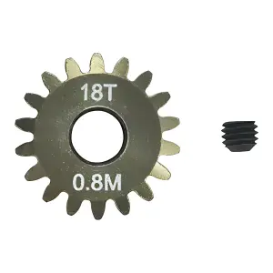 Pinion Gear 0.8mm (mod) - 18T (7075 Hard)
