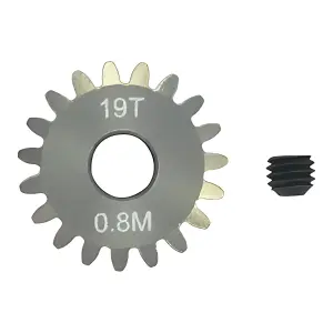 Pinion Gear 0.8mm (mod) - 19T (7075 Hard)