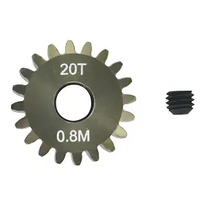 Pinion Gear 0.8mm (mod) - 20T (7075 Hard)