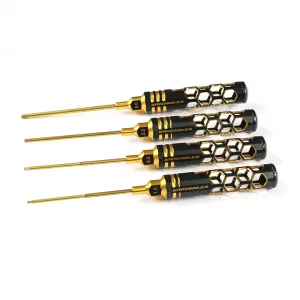 Arrowmax Black Golden Allen Wrench Set 1.5 - 2.0 - 2.5 - 3.0mm