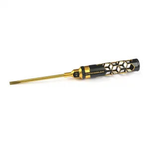 Flat Head Screwdriver 4.0 x 100mm Black Golden ** CLEARANCE **