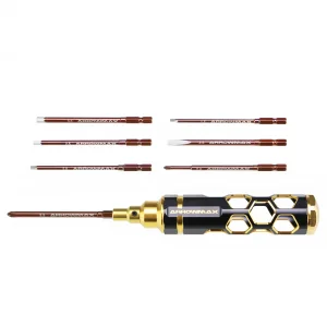 Arrowmax Combo Quick Drive Tip Caddy - 7 Piece Set - Black Golden