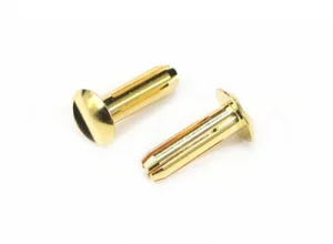 Low Profile 4mm Connector 24K - 2 Pack