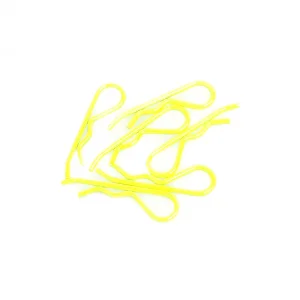 Body Clip 1:8 - Fluorescent Yellow (6)