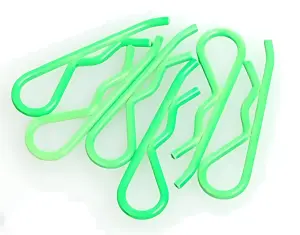Body Clip 1:8 - Fluorescent Green (6)