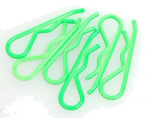 Body Clip 1:8 - Fluorescent Green (6)