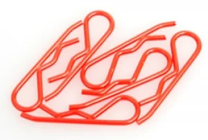 Body Clip 1:8 - Fluorescent Red (6)