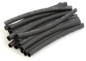 Heatshrink 5.0mm dia Black - 20pcs