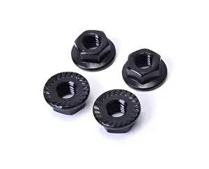 Core RC - Serrated Alloy M4 Nuts - Black (4)