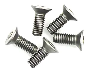 Titanium Countersunk Hex Screws M3 x 8 (10)
