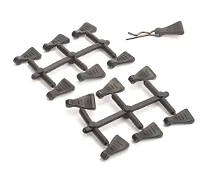 Rubber Body Clip Pulls - pk12
