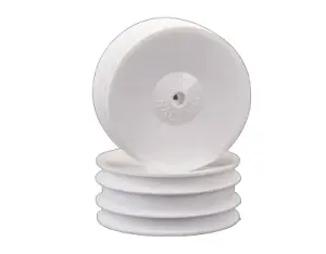 JConcepts 2.2 Dish Front White Wheels - CAT XLS - 8mm Castle Fitting (2)