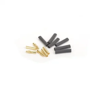 Core RC 4.0mm Gold Banana Bullets - 3 Pairs Male + Female + Shrink Tube