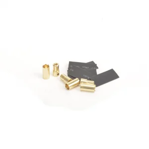 Core RC 6.5mm Gold Banana Bullets - 3 Pairs Male + Female + Shrink Tube