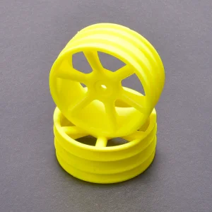 JC 6 Spoke 2.2 4WD Front Yellow Wheel CAT 2K (2)