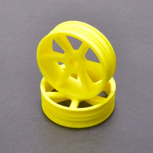 JC 6 Spoke 2.2 2WD Front Yellow Wheel Cougar 2K (2)