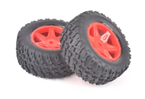 Spider Rear Tyre & Wheel Set - Red