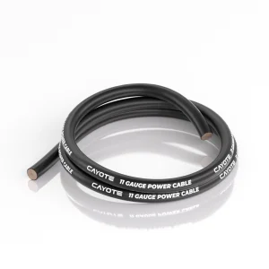 Cayote 11AWG Thin Wall Silicone Wire - 1M Black