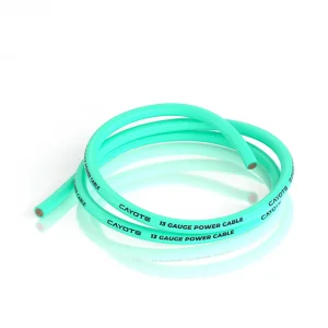 Cayote 13AWG Thin Wall Silicone Wire - 1M Green