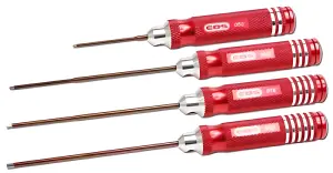 EDS Hex Driver Tool Set - .050 X 60mm, .063, .078, .093 X 120mm - 4 Pcs