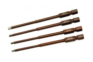 ArrowMax Power Tool Tip Set 4 Pieces - Hex Driver 1.5, 2.0, 2.5, 3.0mm