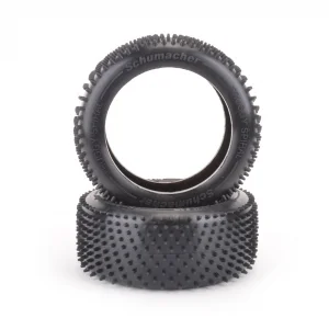 Schumacher 3.8 Truggy Spiral Tyre - Yellow - 1 Pair