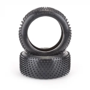 Schumacher 3.8 Truggy Spiral Tyre - Silver - 1 Pair