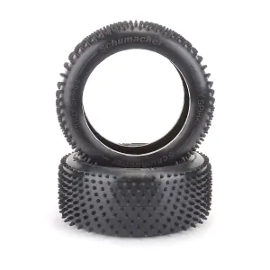 Schumacher 3.8 Truggy Spiral Tyre - Silver - 1 Pair