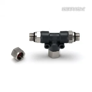Hobbynox Airbrush T-Coupler G1:8 - 1 Female Block Nut