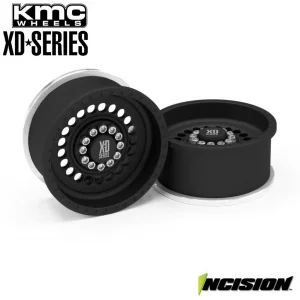 Vanquish Incision KMC 1.9 XD136 Panzer Wheels Black