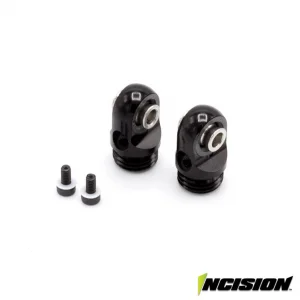 Vanquish S8E Machined Aluminium Shock Cap Black