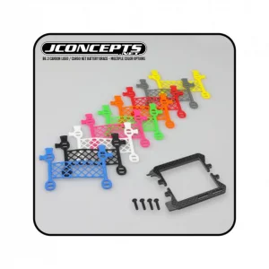 B6.3 Carbon Logo/Cargo Net Battery Brace (White)