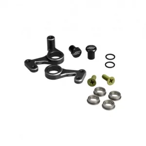 RC10 Aluminium Steering Bell-Crank Set-Black