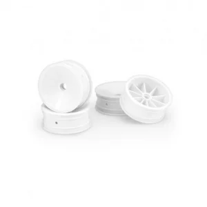 JC Mono 2.2 2WD Front Wheels - Bearing Fit - White (4)
