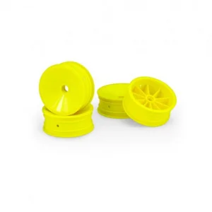 JC Mono 2.2 2WD Front Wheels - Bearing Fit - Yellow (4)