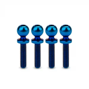 J Concepts JCI 5.5 x 12mm Revolved Ti Ball-Stud Blue 4pc