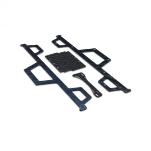 J Concepts Regulator Chassis Set - Carbon Fiber - Blue Hue