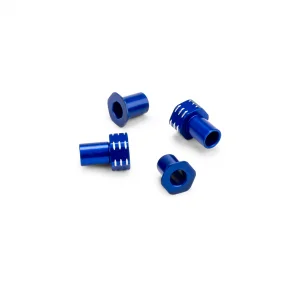 J Concepts RC10B7 Alloy Caster Hat Bushings 0/3mm 4pcs Blue