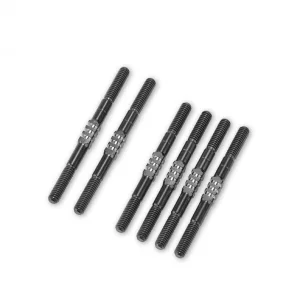 J Concepts B84 Fin Titanium Turnbuckle Set 6pc - Black