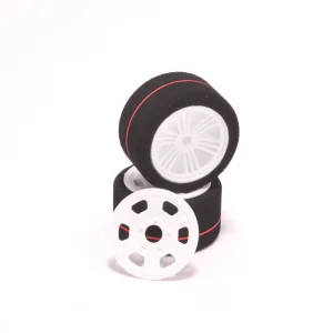 Oval 12th 37sh Pre Glued Red BRCA 51mm diam.