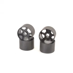 1:12 Standard Front Rims - Black - 2 pairs