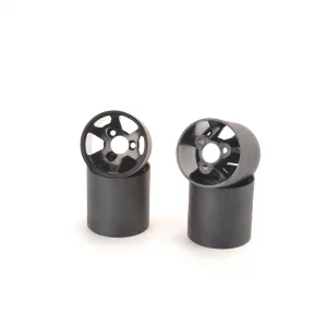 1:12 Standard Rear Rims - Black - 2 pairs