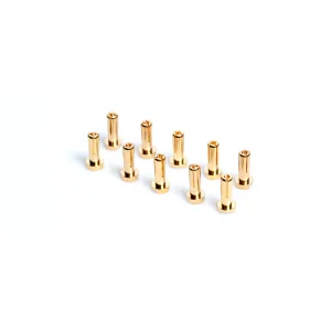 LRP 4mm Gold Connectors - Works Team - 10pk (14mm)
