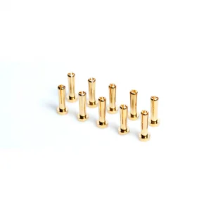 LRP 4mm Gold Connectors - Works Team - 10pk (18mm)