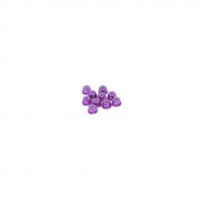 Monkey King M3 Flanged Nyloc Nuts (10) - Purple