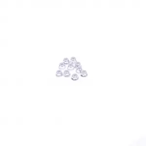 Monkey King M3 Flanged Nyloc Nuts (10) - Silver