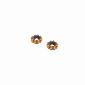 Aluminium Wing Washers 11.5mm - Black/Gold (2)