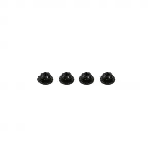 MR33 Alloy Large Serrated Wheel Nut M4 - Black (4)