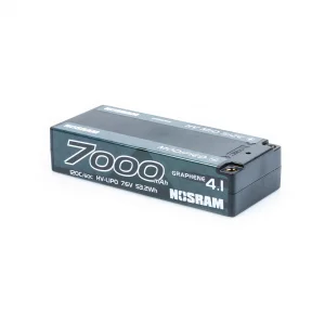 Nosram LiPo 7000mAh G4.1 HV Mid Size - 7.6v 2S HV - 5mm Tubes