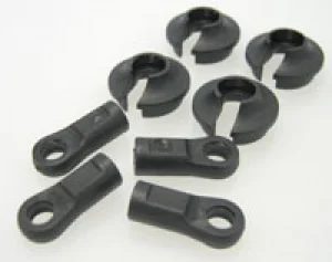 Shock Spring Retainer & Rod End - 4 pcs